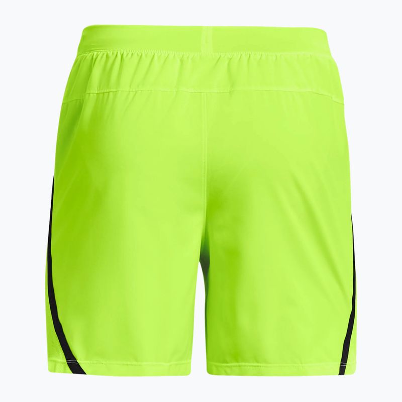 Spodenki do biegania męskie Under Armour Launch Sw 5'' lime surge/black/reflective 4