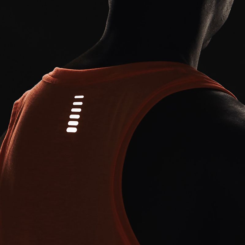Koszulka do biegania męska Under Armour Streaker Singlet orange blast/orange blast/reflective 3