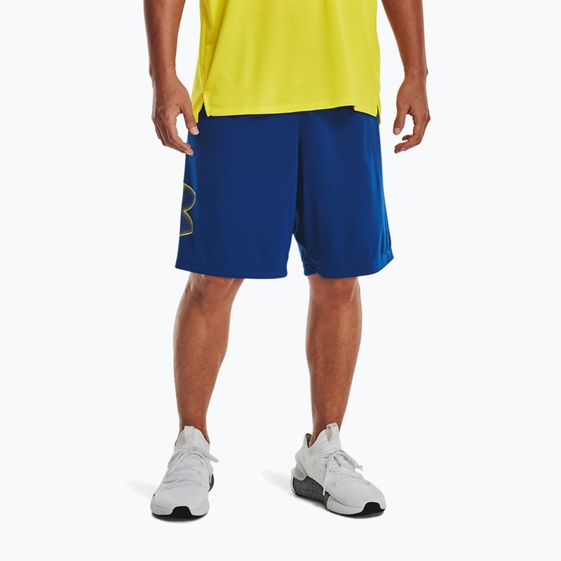 Spodenki treningowe męskie Under Armour Tech Graphic blue mirage/starfruit