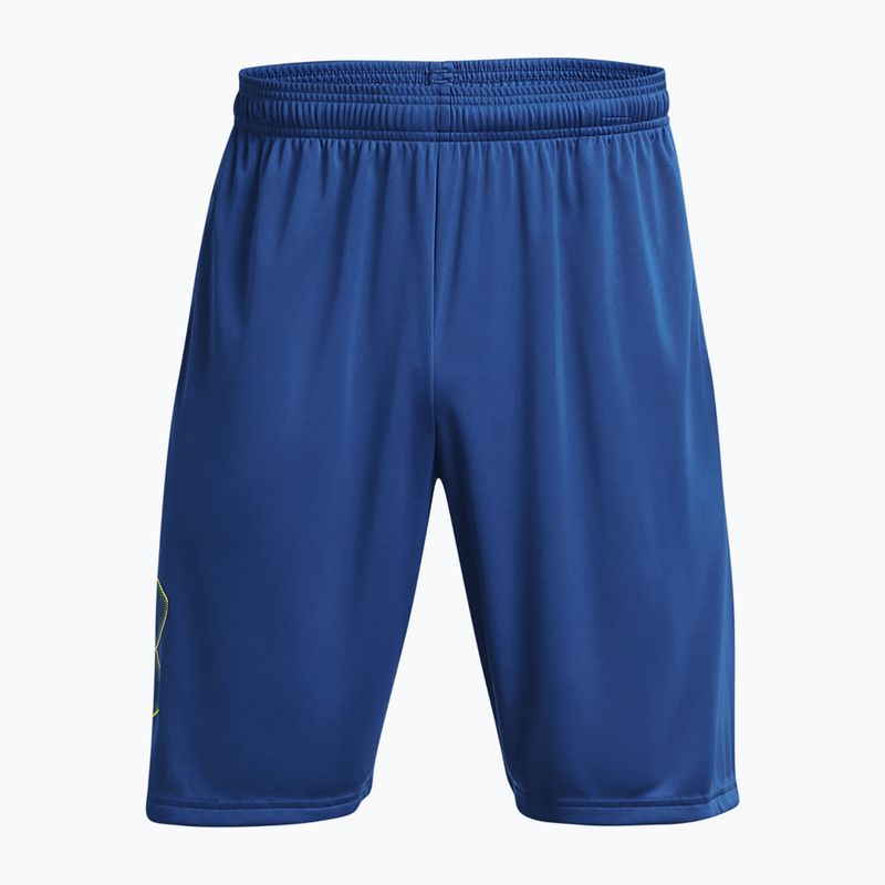 Spodenki treningowe męskie Under Armour Tech Graphic blue mirage/starfruit 5