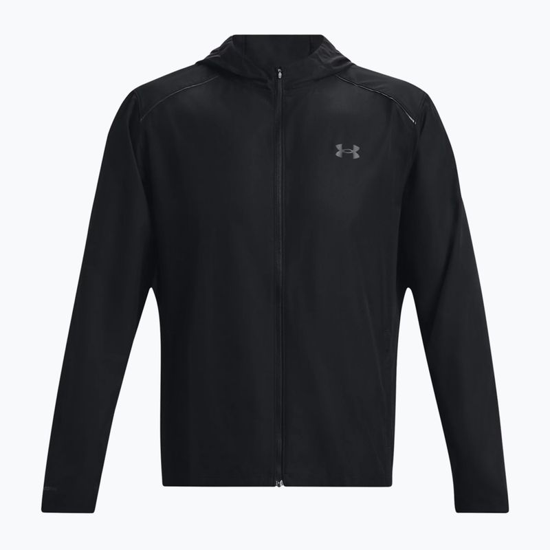 Kurtka do biegania męska Under Armour Storm Run Hooded black/jet gray/reflective 4