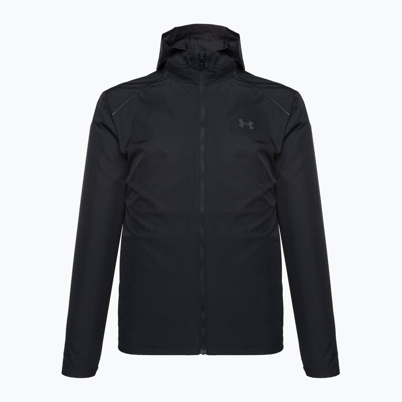 Kurtka do biegania męska Under Armour Storm Run Hooded black/jet gray/reflective