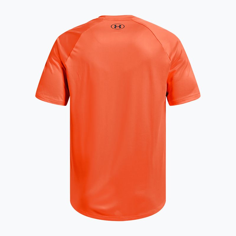 Koszulka treningowa męska Under Armour Tech Fade orange blast/downpour gray/downpour gray 4