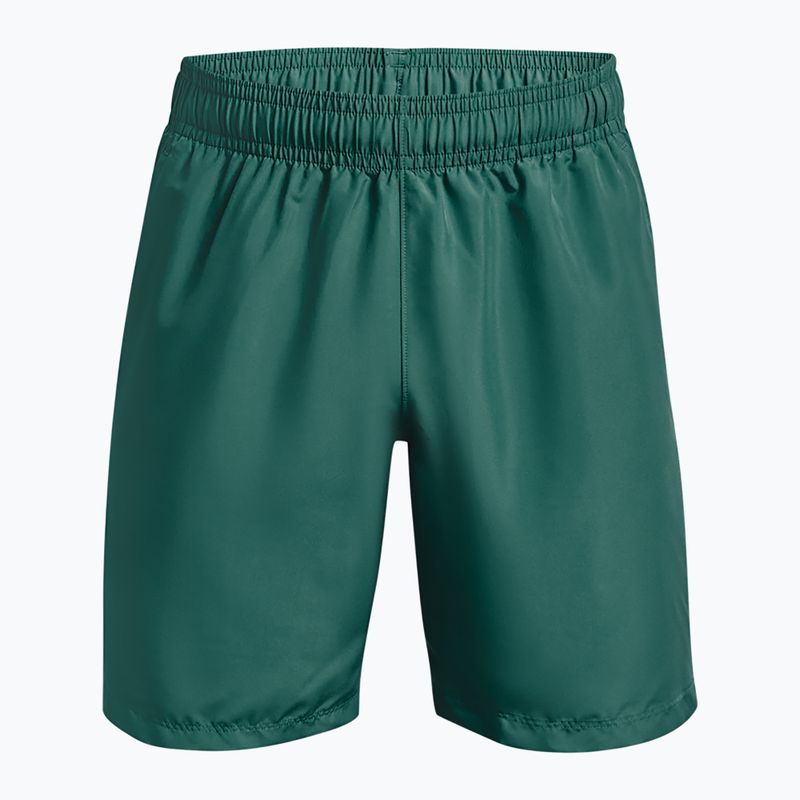 Spodenki treningowe męskie Under Armour Woven Graphic coastal teal/white 3