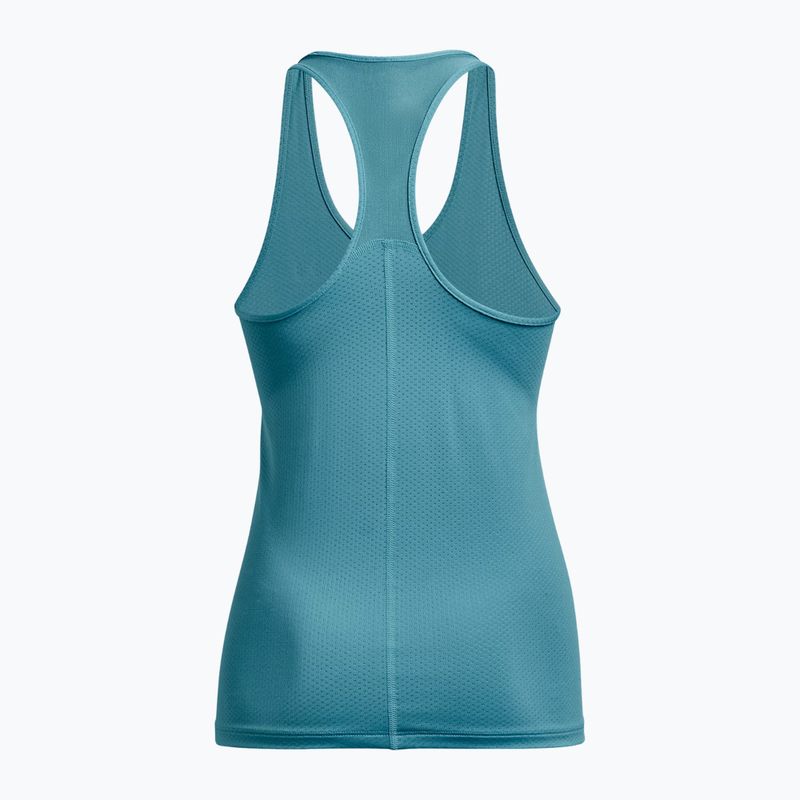 Koszulka treningowa damska Under Armour HeatGear Armour Racer glacier blue/iridescent 2