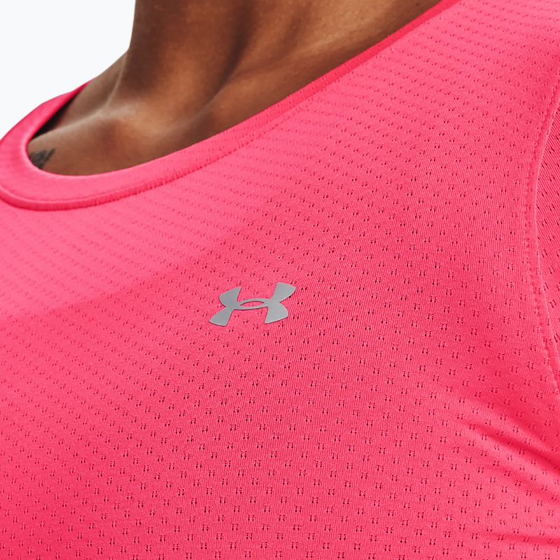 Koszulka treningowa damska Under Armour HG Armour pink shock/metallic silver 4