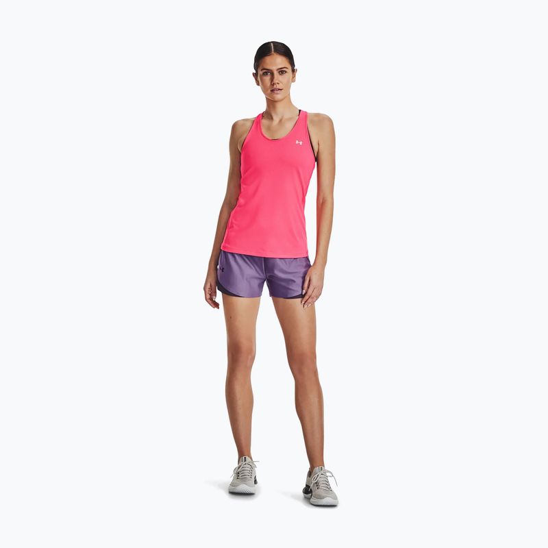 Koszulka treningowa damska Under Armour HeatGear Armour Racer pink shock/iridescent 2
