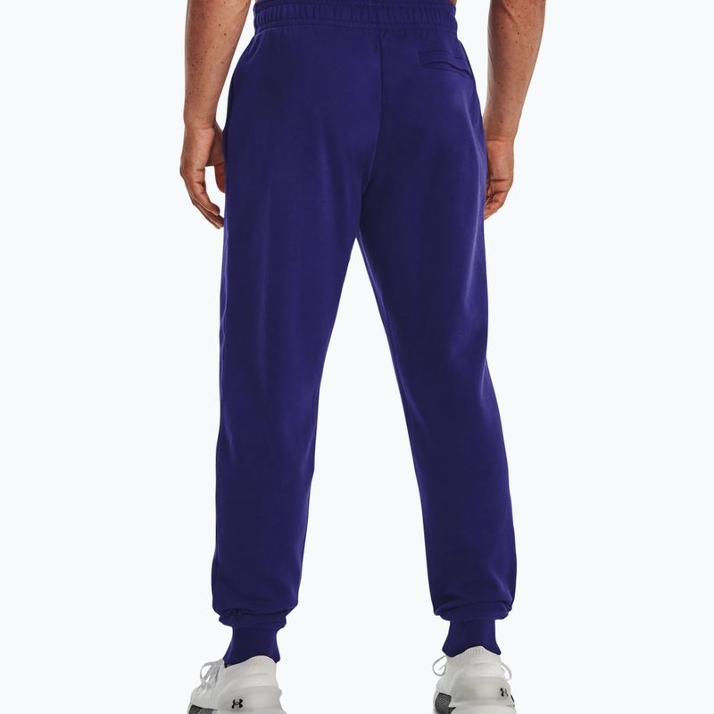 Spodnie męskie Under Armour Rival Fleece Joggers sonar blue/onyx white 2