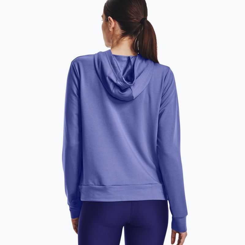 Bluza damska Under Armour Rival Terry Hoodie baja blue/white 2