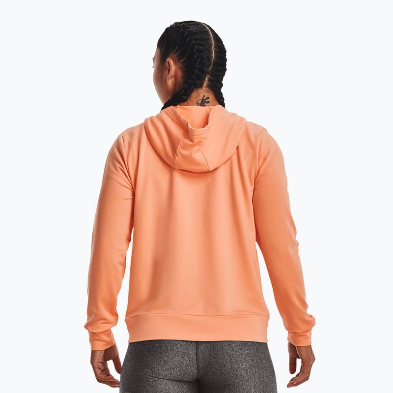 Bluza damska Under Armour Rival Terry FZ Hoodie mellow orange/white 2