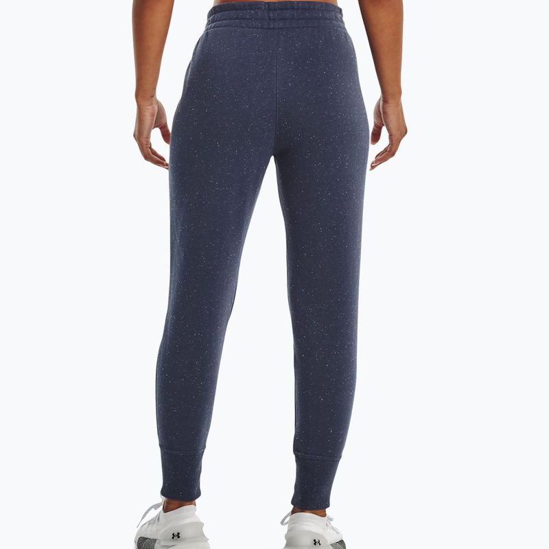 Spodnie damskie Under Armour Rival Fleece Joggers downpour gray/white/white 2