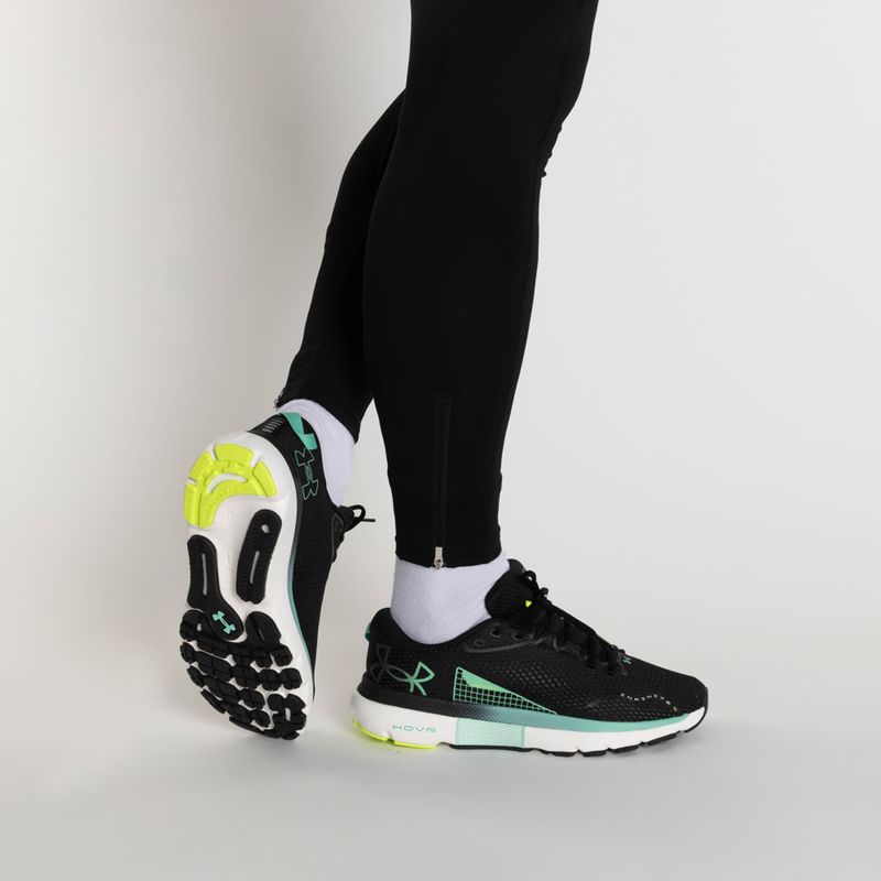 Buty do biegania męskie Under Armour Hovr Infinite 5 black/white/green breeze 3