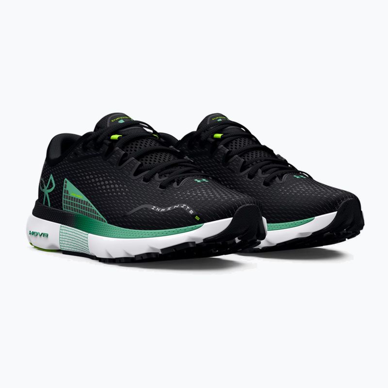 Buty do biegania męskie Under Armour Hovr Infinite 5 black/white/green breeze 12