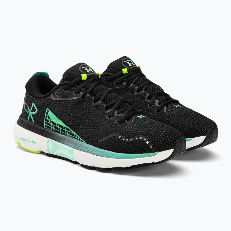 Buty do biegania męskie Under Armour Hovr Infinite 5 black/white/green breeze 5