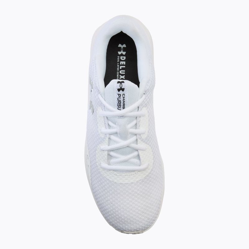 Buty do biegania męskie Under Armour Charged Pursuit 3 white/white/metallic silver 5