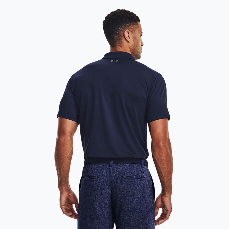 Koszulka polo męska Under Armour Matchplay Polo midnight navy/pitch gray 3