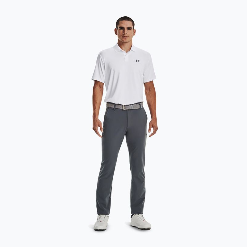 Koszulka polo męska Under Armour Matchplay Polo white/pitch gray 2