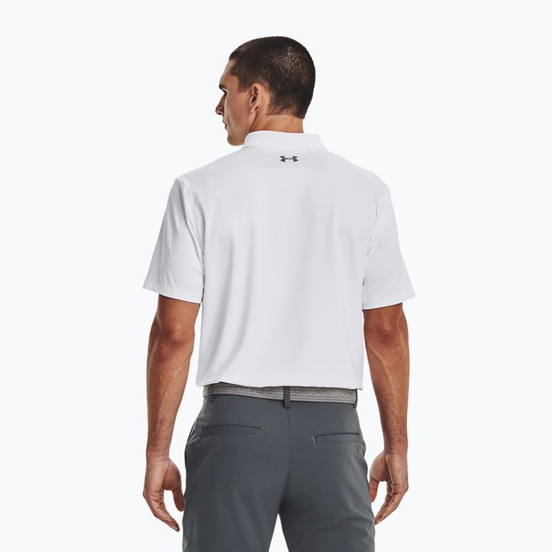 Koszulka polo męska Under Armour Matchplay Polo white/pitch gray 3