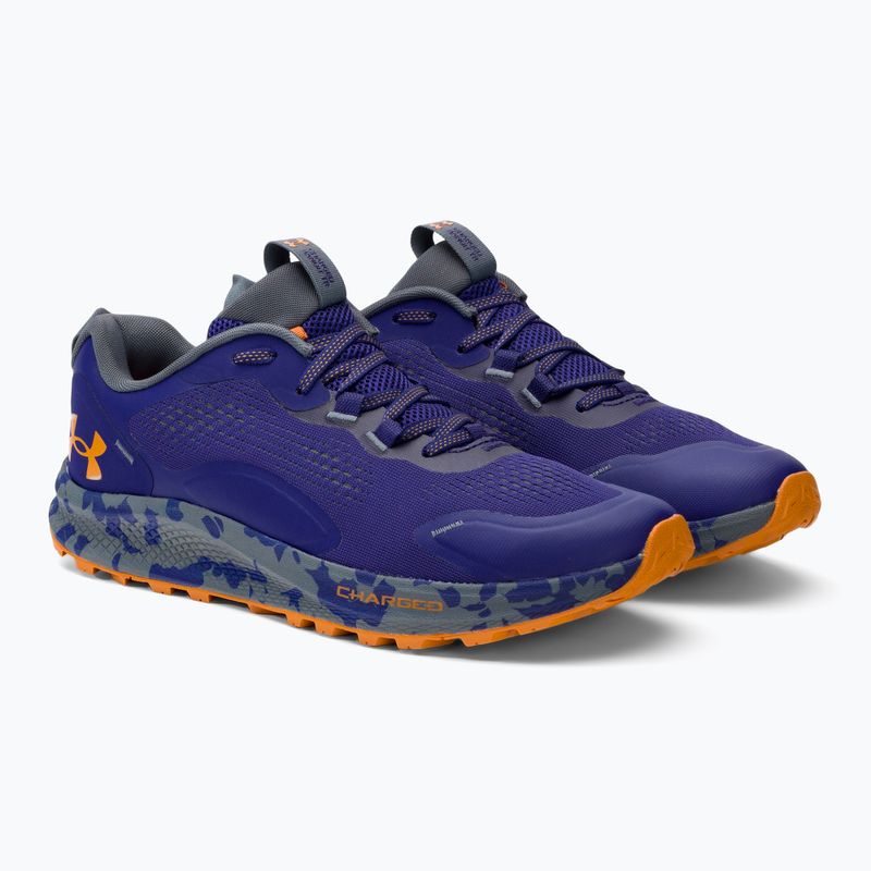 Buty do biegania męskie Under Armour Charged Bandit Trail 2 sonar blue/sonar blue/honey orange 4