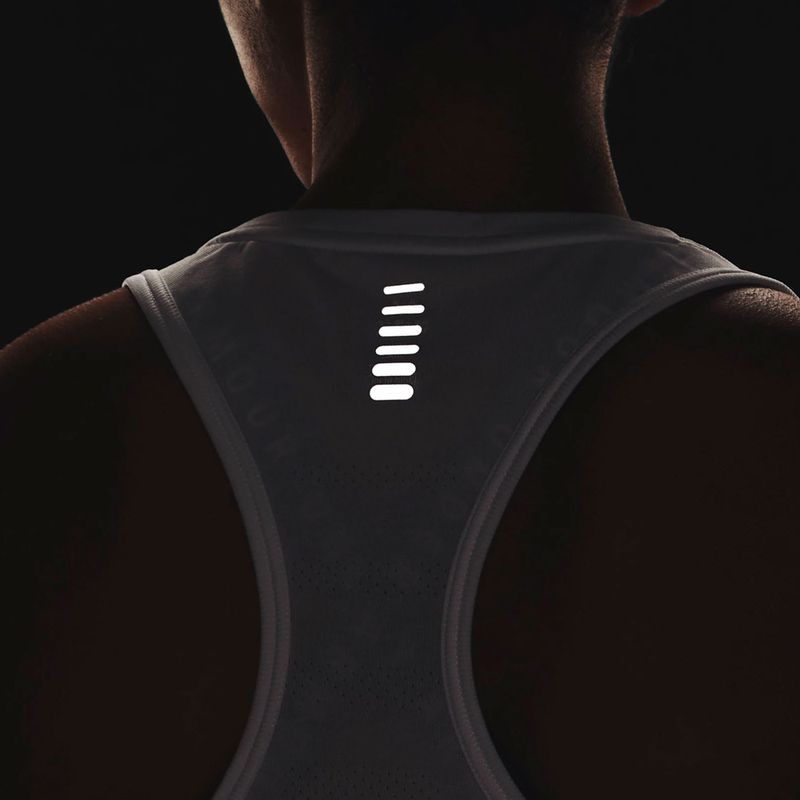 Koszulka do biegania damska Under Armour Seamless Stride Singlet white/reflective 3
