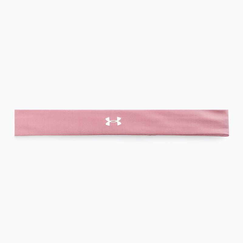 Opaska na głowę damska Under Armour Play Up pink elixir/white 2