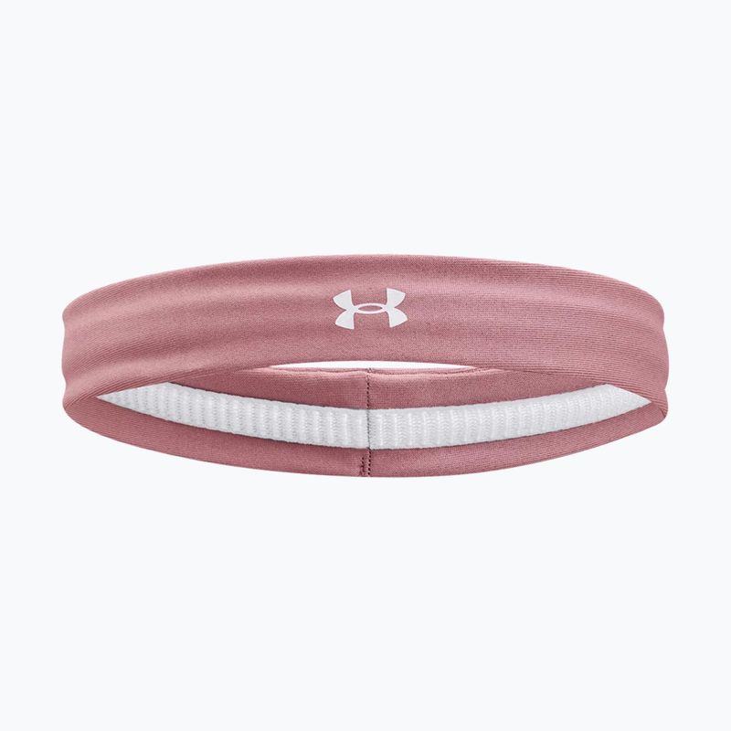 Opaska na głowę damska Under Armour Play Up pink elixir/white 3
