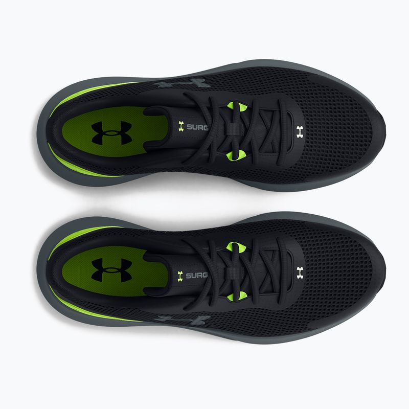 Buty do biegania męskie Under Armour Surge 3 black/lime surge/gravel 12