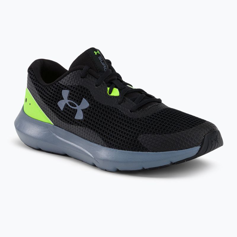 Buty do biegania męskie Under Armour Surge 3 black/lime surge/gravel