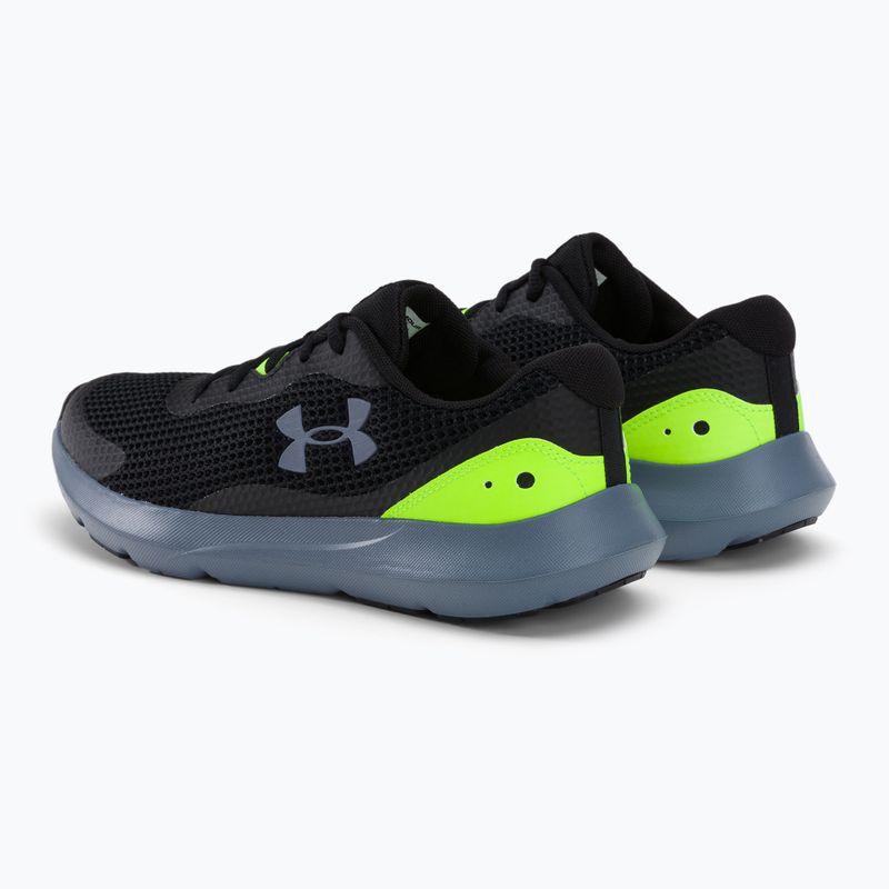 Buty do biegania męskie Under Armour Surge 3 black/lime surge/gravel 3