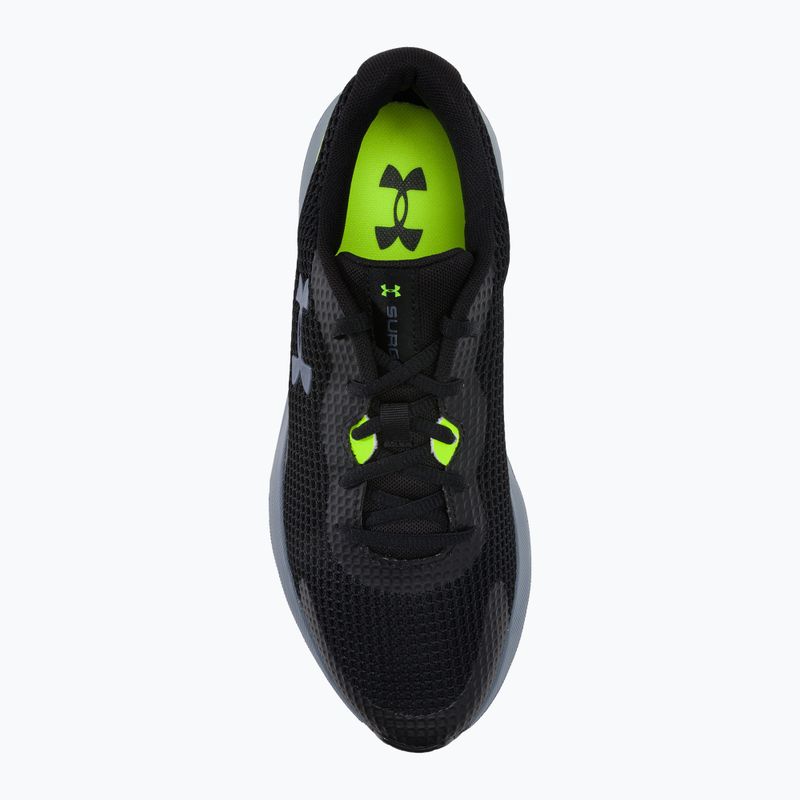 Buty do biegania męskie Under Armour Surge 3 black/lime surge/gravel 6