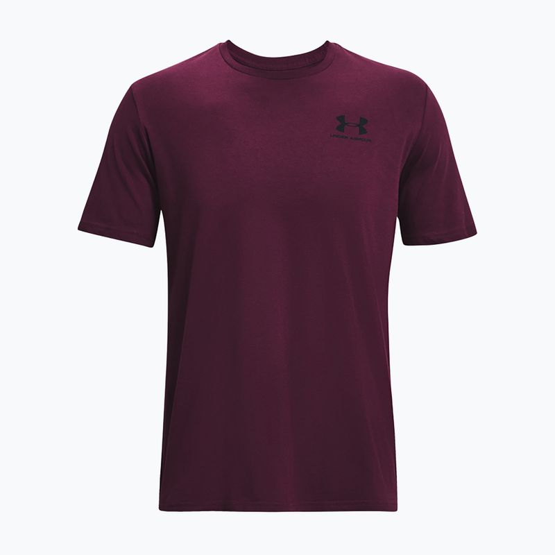 Koszulka męska Under Armour Sportstyle Left Chest purple stone/black 5