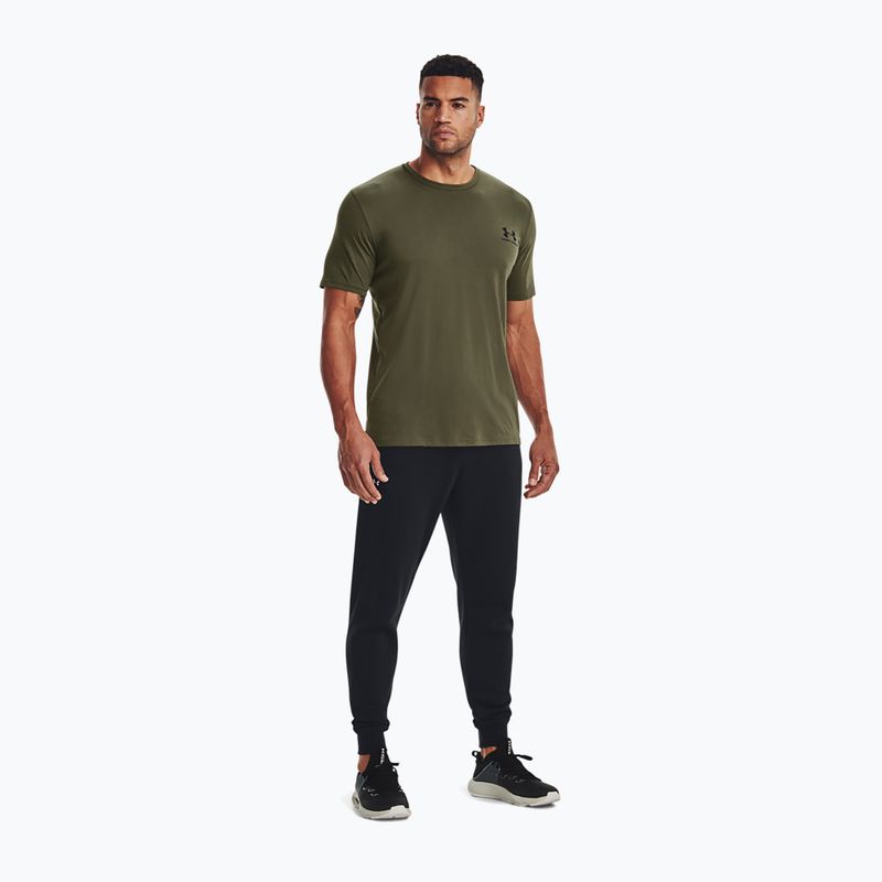 Koszulka męska Under Armour Sportstyle Left Chest marine green/black 2