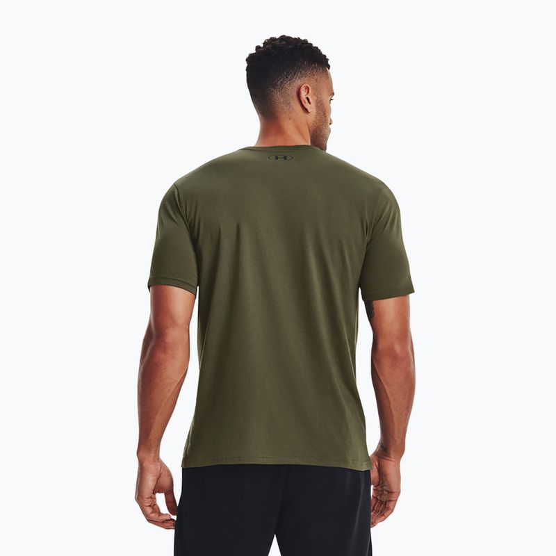 Koszulka męska Under Armour Sportstyle Left Chest marine green/black 3