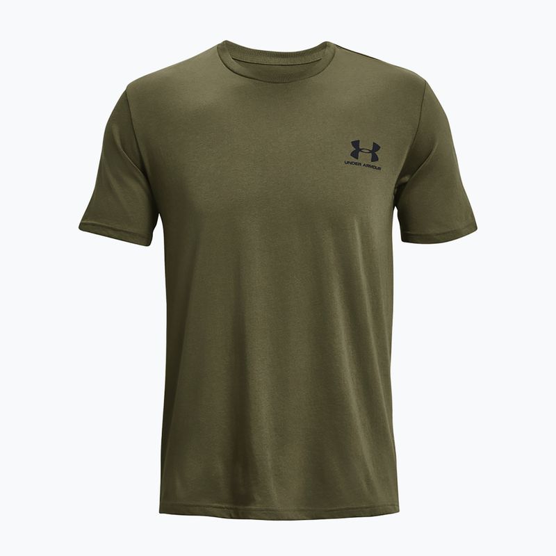 Koszulka męska Under Armour Sportstyle Left Chest marine green/black 4