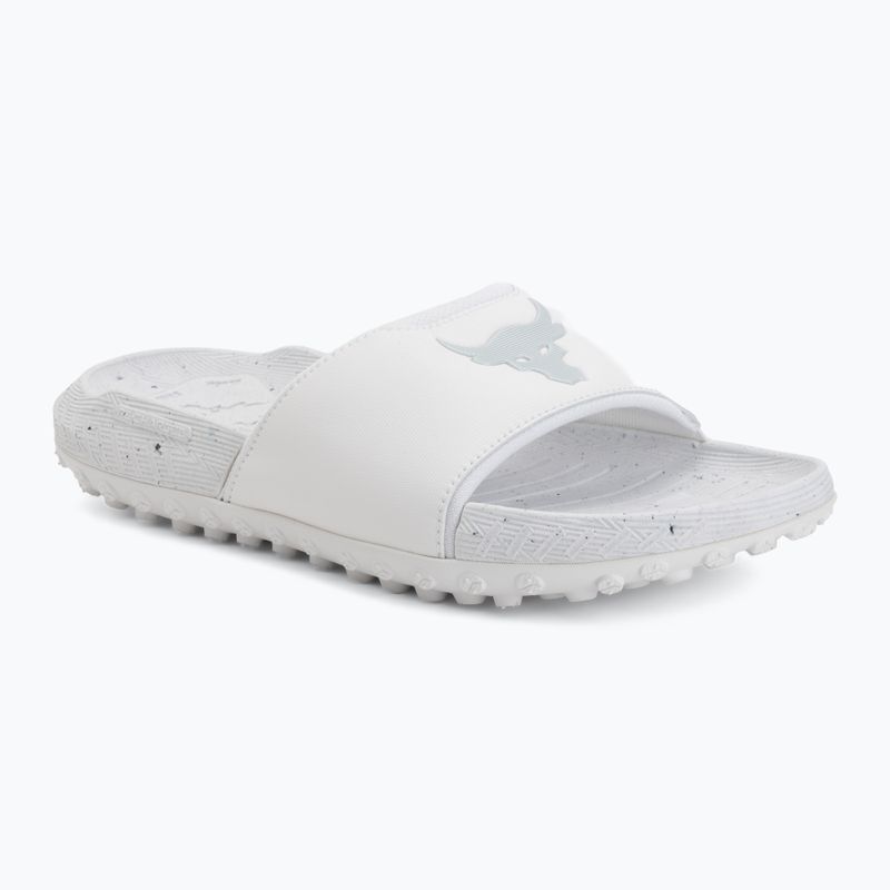 Klapki Under Armour Rock 3 black/white clay