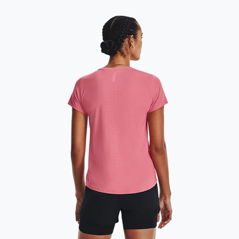 Koszulka do biegania damska Under Armour Iso-Chill Laser bittersweet pink/bittersweet pink/reflective 3