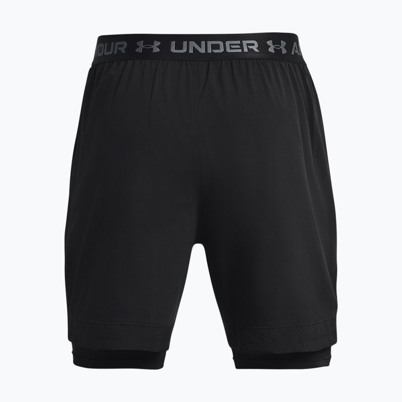 Spodenki treningowe męskie Under Armour Vanish Woven 2In1 Sts black/black/pitch gray 2
