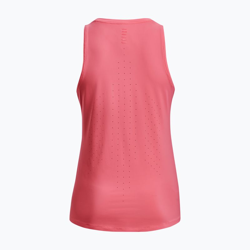 Koszulka do biegania damska Under Armour Iso-Chill Laser Tank bittersweet pink/bittersweet pink/reflective 2