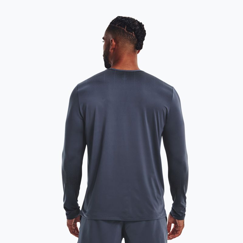 Longsleeve treningowy męski Under Armour Armourprint downpour gray/black 2