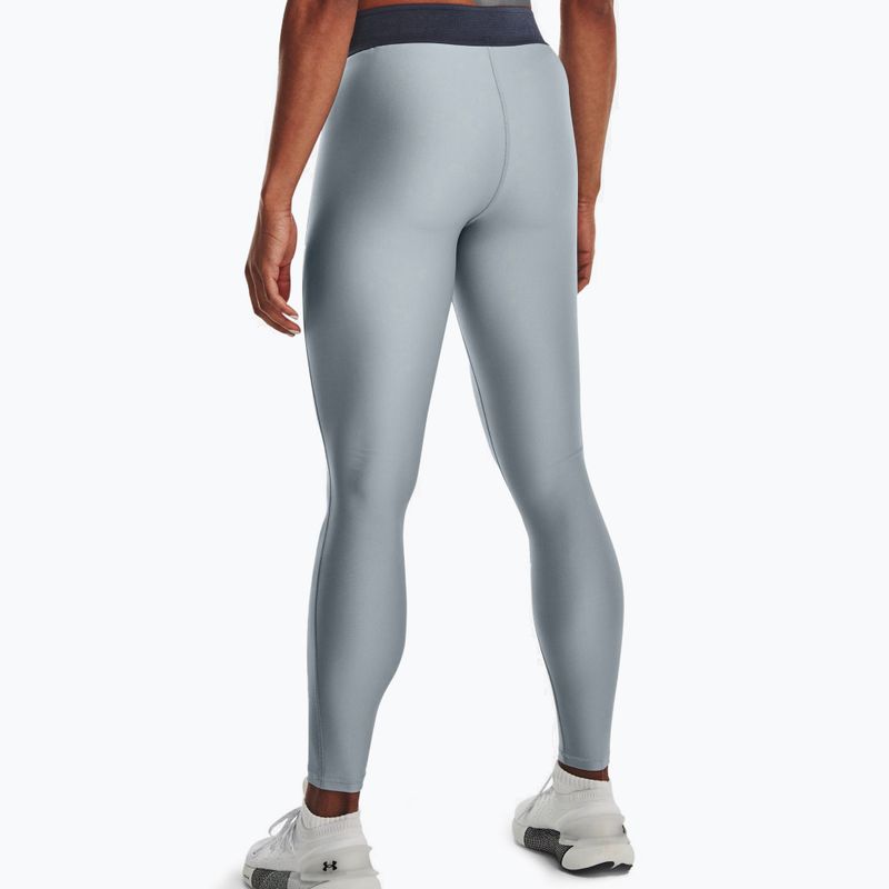 Legginsy treningowe damskie Under Armour Branded WB harbor blue/downpour gray 2