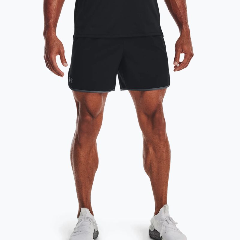 Spodenki treningowe męskie Under Armour Hiit Woven 6in black/pitch gray 3