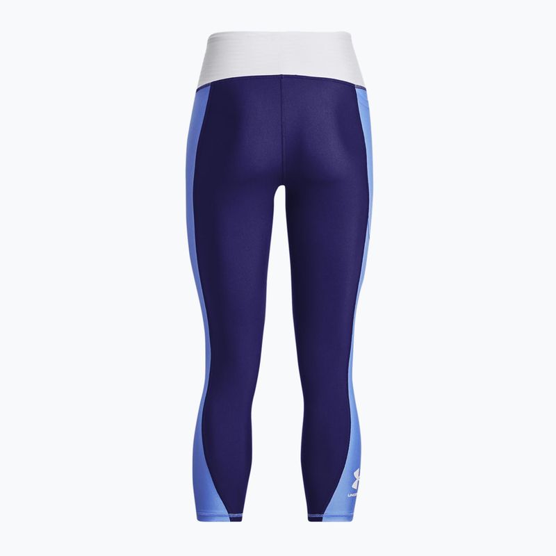 Legginsy damskie Under Armour Armour Blocked Ankle sonar blue/white 4