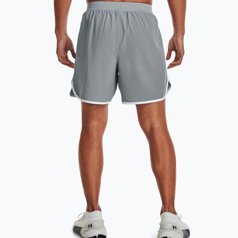 Spodenki treningowe męskie Under Armour Hiit Woven 6in harbor blue/white 2