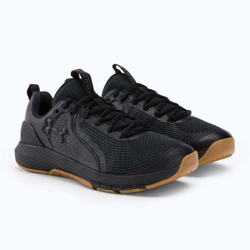 Buty treningowe męskie Under Armour Charged Commit Tr 3 black/black/black 4