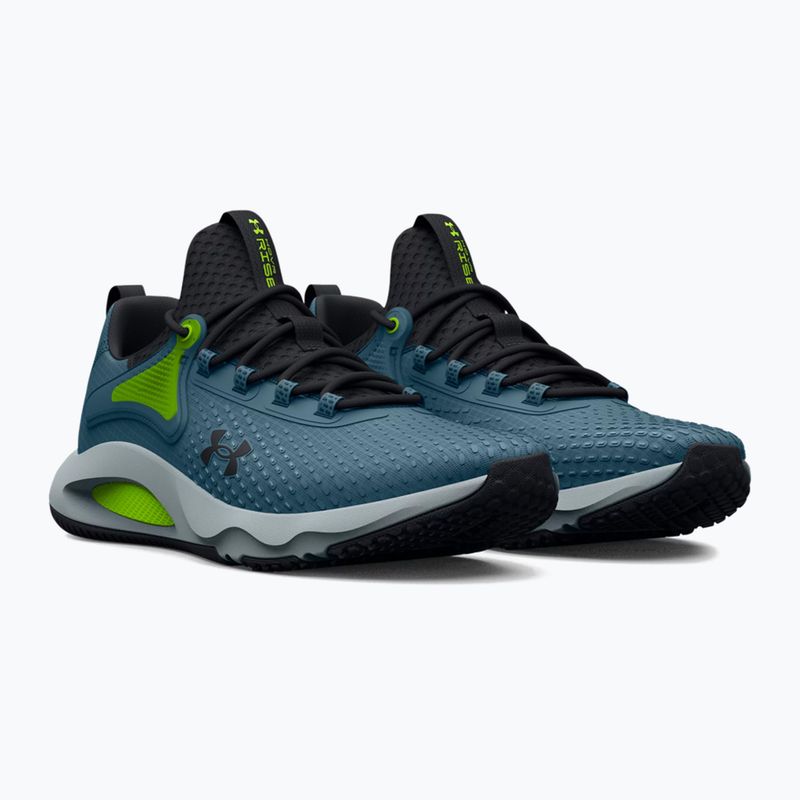 Buty treningowe męskie Under Armour Hovr Rise 4 static blue/lime surge/black 14