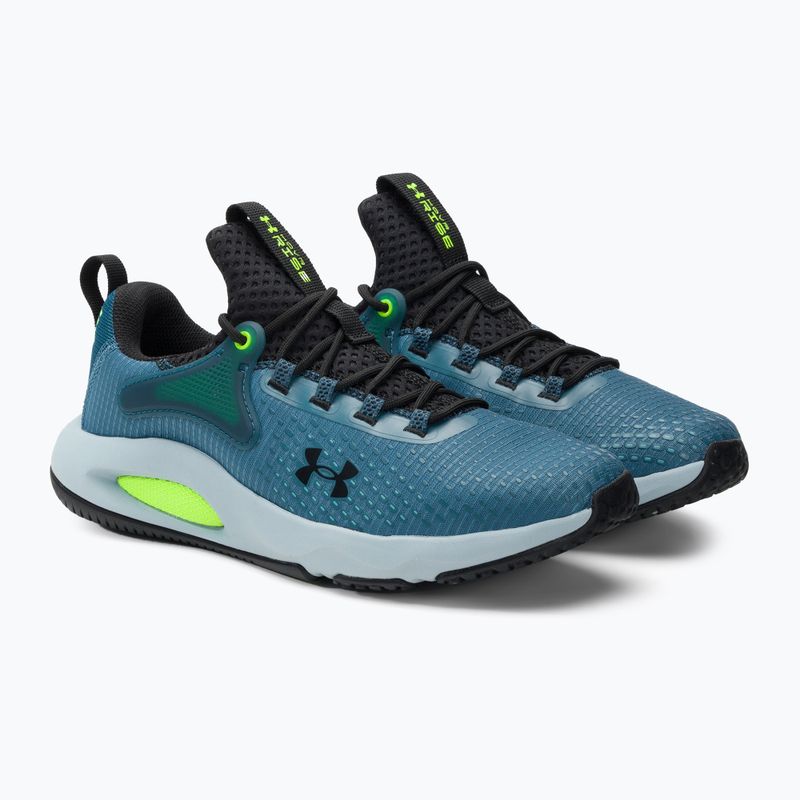 Buty treningowe męskie Under Armour Hovr Rise 4 static blue/lime surge/black 4