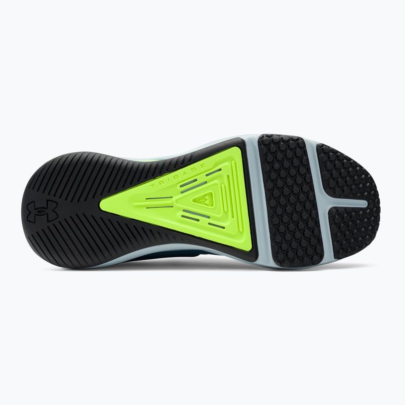 Buty treningowe męskie Under Armour Hovr Rise 4 static blue/lime surge/black 5