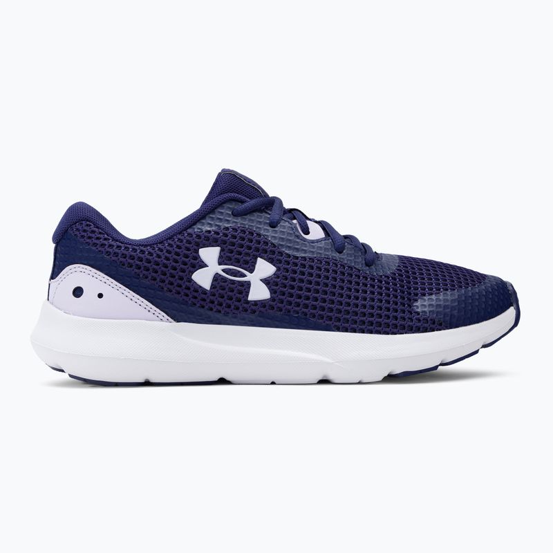 Buty do biegania damskie Under Armour Surge 3 sonar blue/sonar blue/nebula purple 2