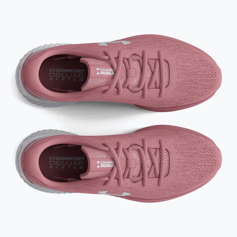 Buty do biegania damskie Under Armour W Charged Rogue 3 Knit pink elixir/white/metallic silver 13