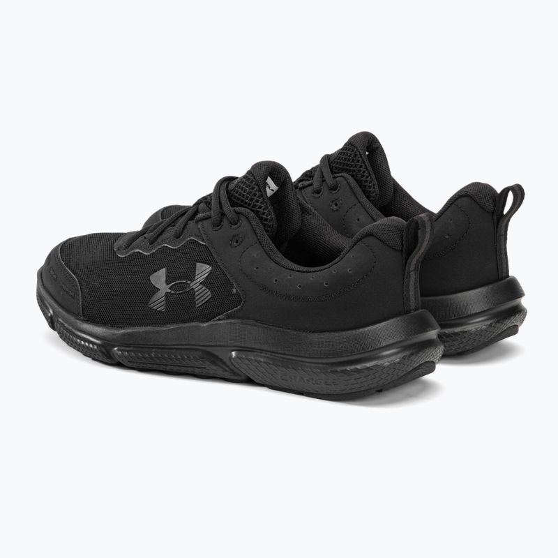 Buty do biegania męskie Under Armour Charged Assert 10 black/black/black 3